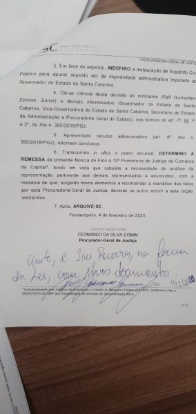 Impeachment: MP arquiva a denúncia; Ralf Zimmer recorre; Bauer na disputa em Joinville; Buligon no PSL; A dificuldade do Governo de conseguir um líder na Alesc entre outros destaques