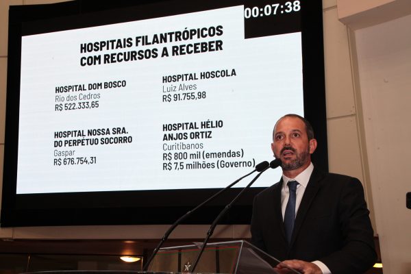 Alesc pede auditoria ao TCE para averiguar se o Governo do Estado está repassando recursos aos hospitais filantrópicos