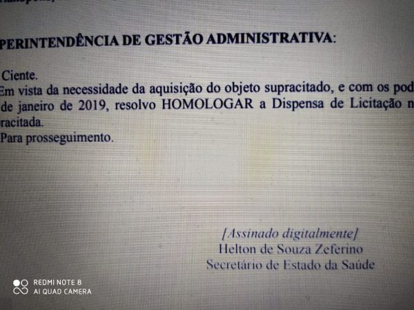 Caso dos respiradores: Governo tenta imputar a culpa a uma servidora; Vários servidores e o secretário Helton participaram do processo; TCE e MP precisam se manifestar entre outros destaques