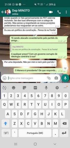 Os detalhes da discussão entre deputado governista e autor do pedido de impeachment; Durante a discussão o PDT é chamado de “Centrão catarinense”