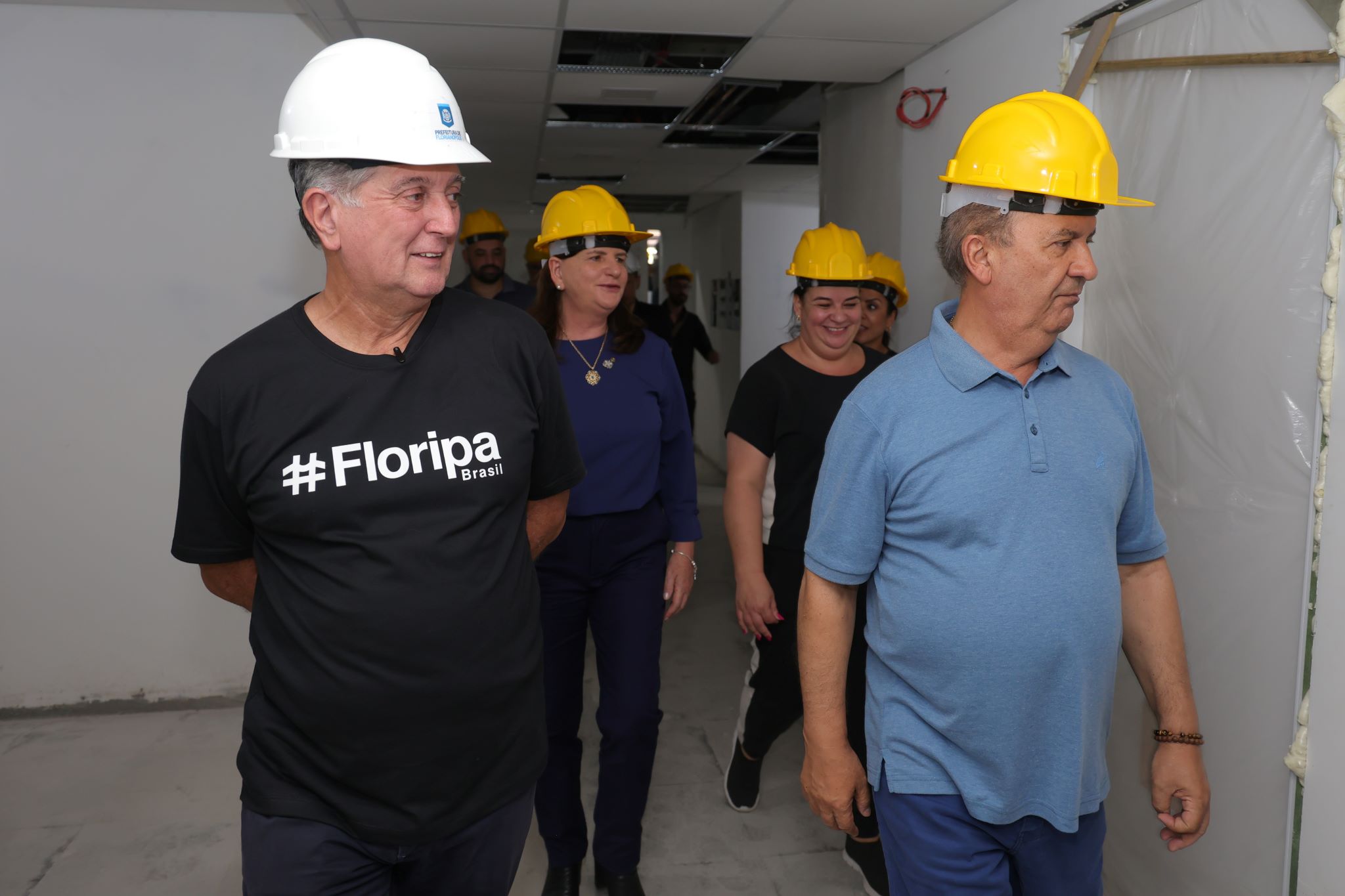 Governador visita obra do MultiHospital no antigo aeroporto de Florianópolis