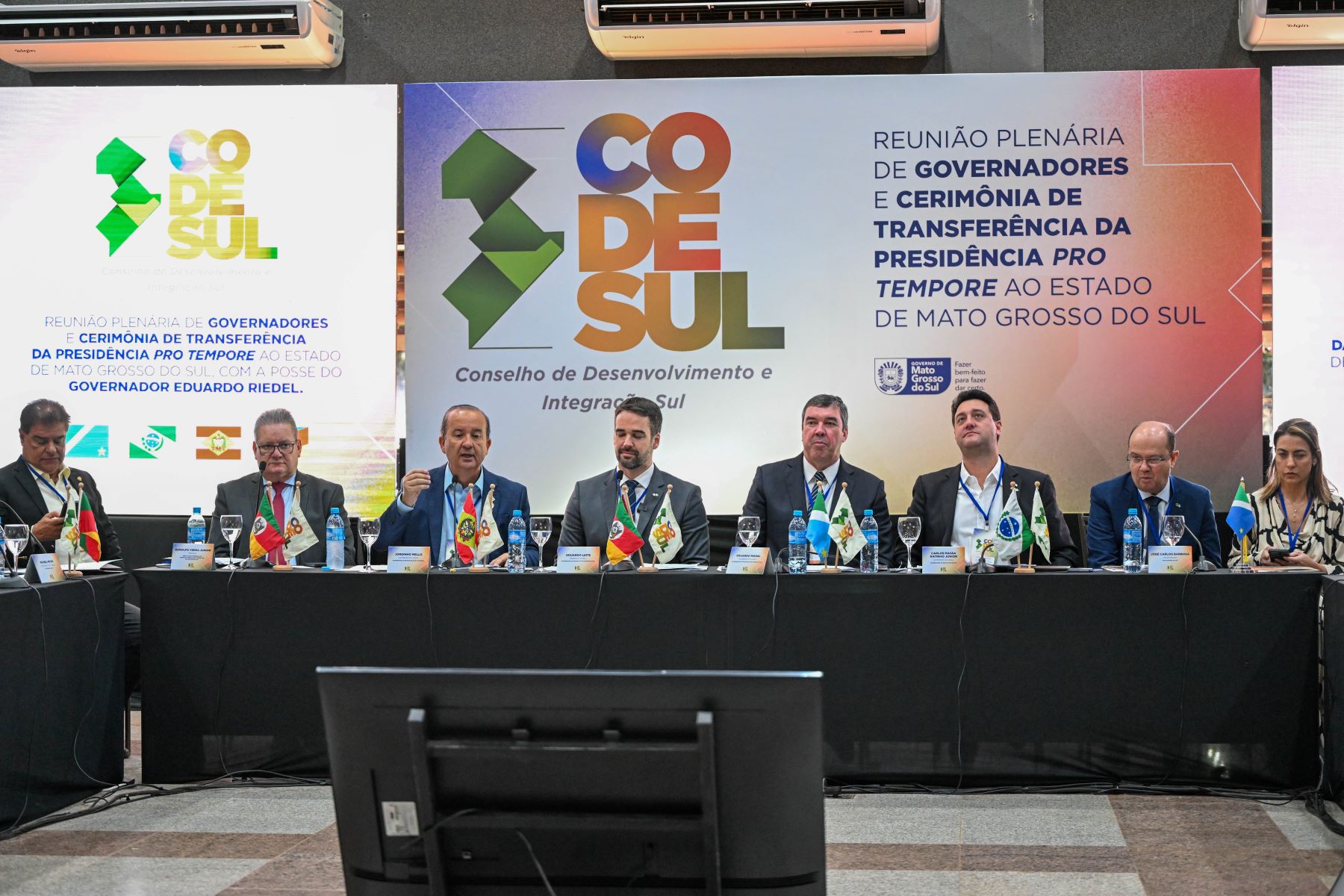 Em posse do Codesul, Jorginho Mello destaca integração das defesas civis em emergências climáticas