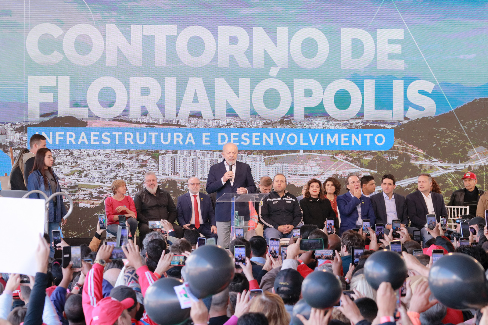 Presidente Lula participa da inauguração do contorno viário da Grande Florianópolis