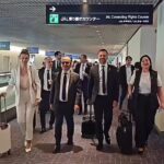 Prefeito e governador lado a lado no exterior