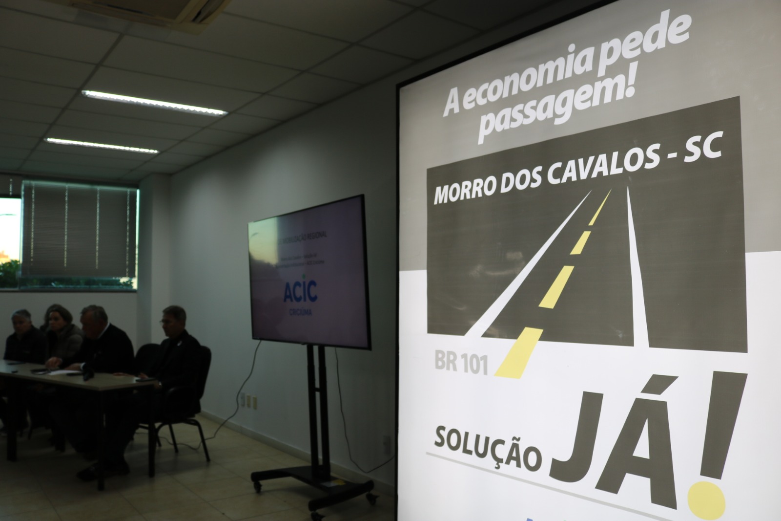 Associações empresariais do Sul do Estado lançam campanha Morro dos Cavalos – Solução Já!