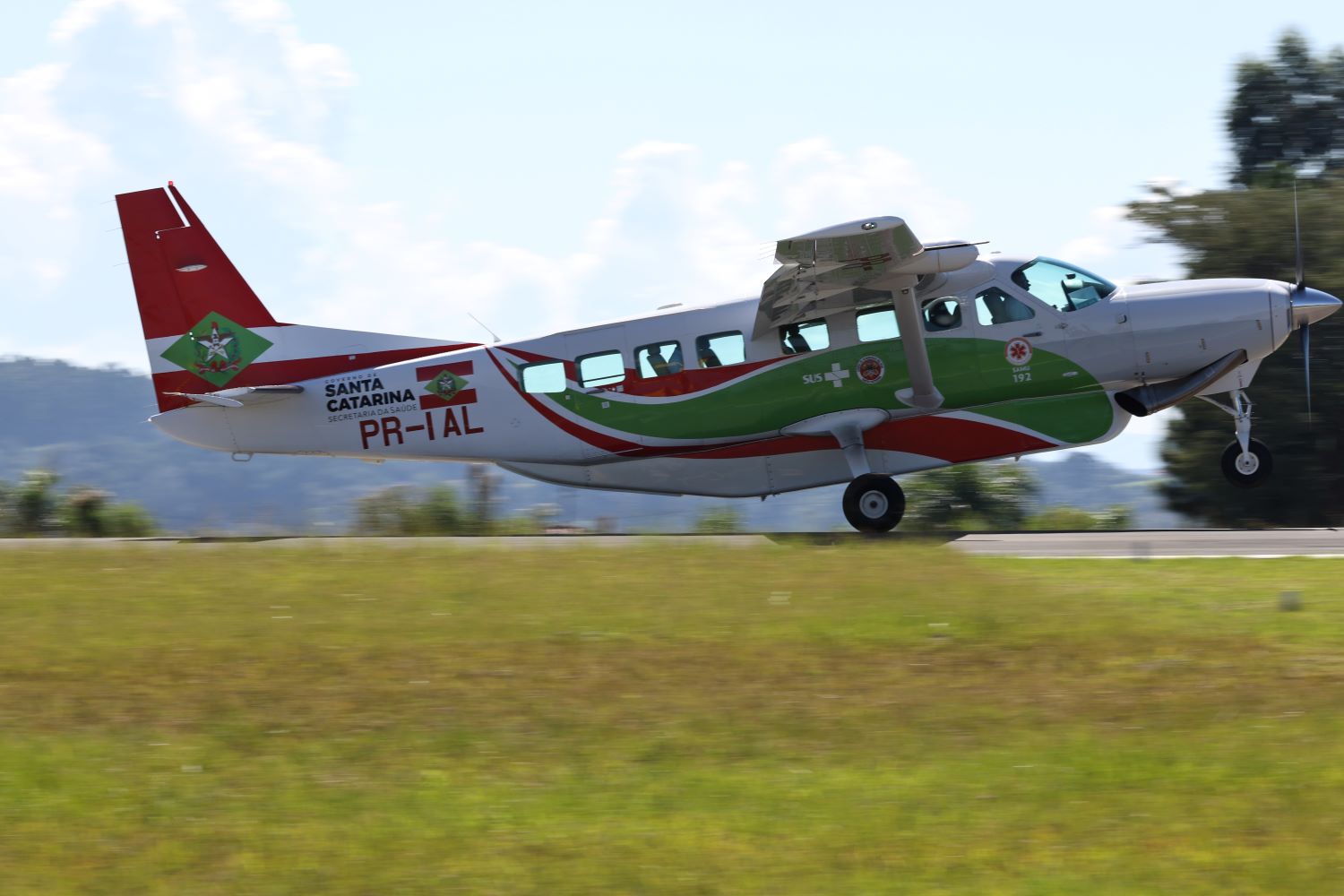 Serviço Aeromédico do SAMU em Joaçaba completa mais de 200 atendimentos e 573 horas de voo