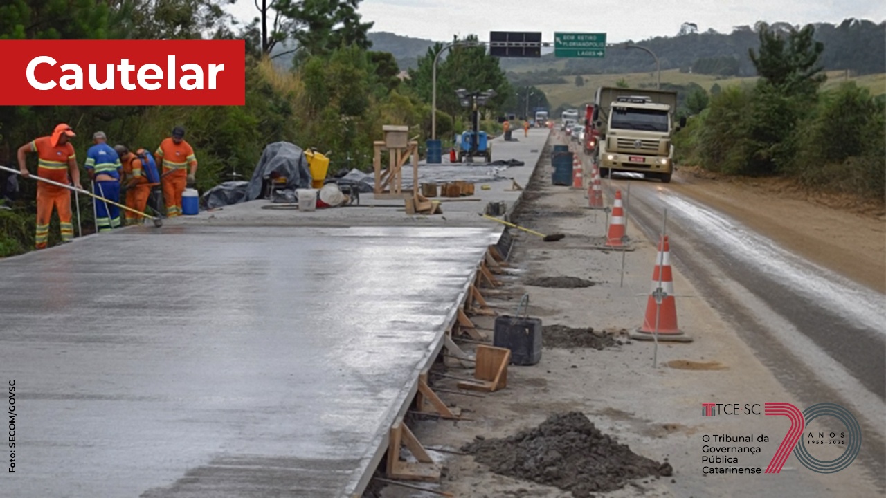 TCE/SC suspende licitação de R$ 6,58 milhões para pavimentação em Alfredo Wagner