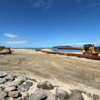 Praia do Pontal do Norte, em Itapoá, passa por transformação com alargamento da orla