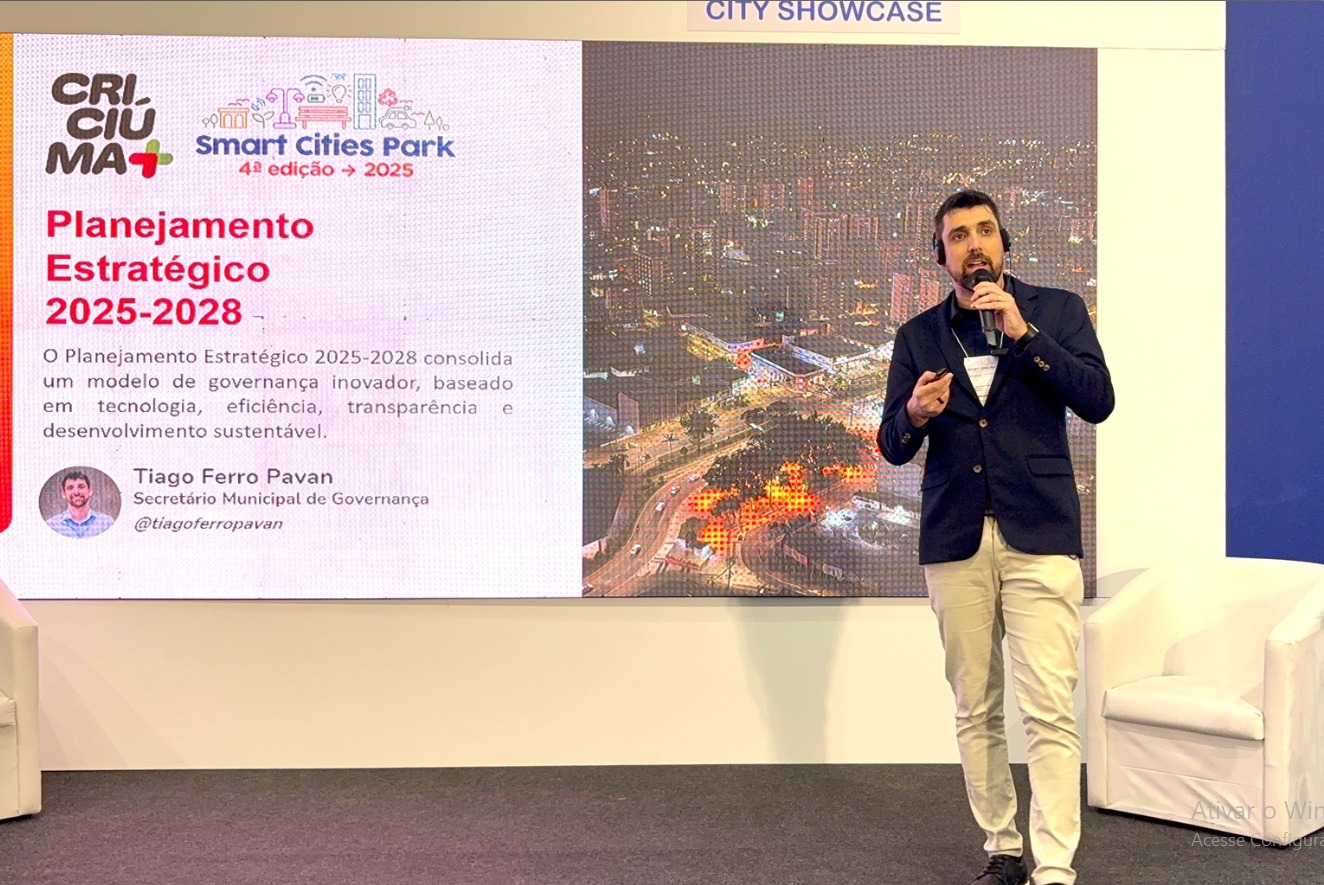 Criciúma apresenta cases de inovação e é premiada no Smart Cities Park 2025