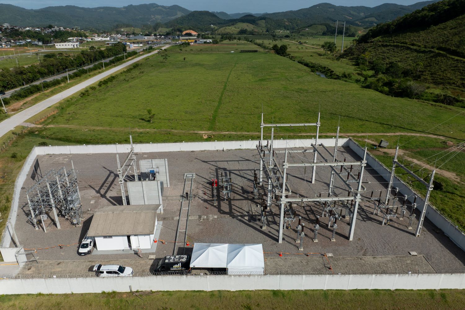 Governo entrega nova subestação da Celesc em Santo Amaro e libera R$ 9 milhões para desassoreamento do Rio Cubatão