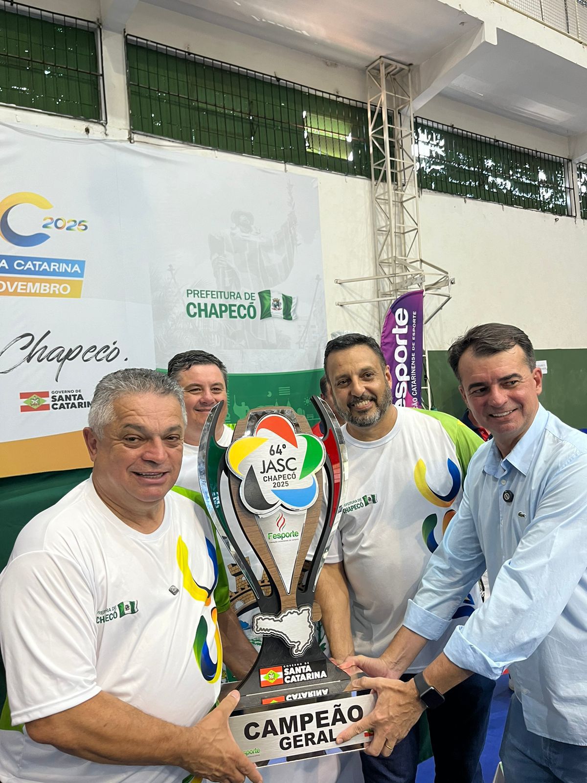 Chapecó encerra JASC com 191 pontos e confirma hegemonia em diversas modalidades