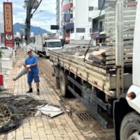 Palhoça mobiliza força-tarefa para recuperar cidade após forte chuva e situação de emergência
