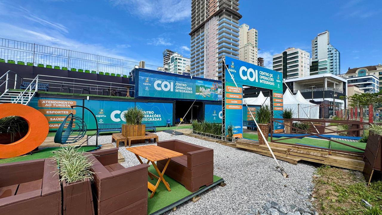 COI inicia funcionamento na orla de Itapema para reforçar serviços na temporada de verão