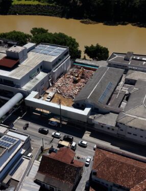 Nova torre do Hospital Santo Antônio avança em Blumenau com investimento de R$ 98 milhões