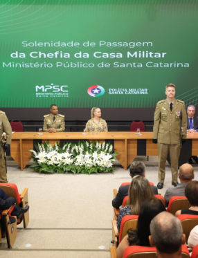 Coronel Alfredo Schuch assume chefia da Casa Militar do MPSC