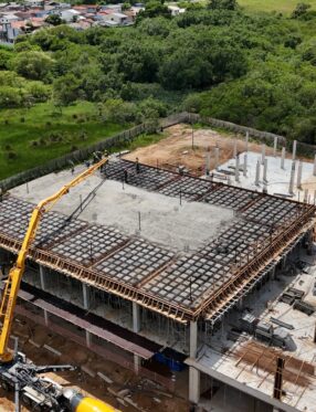Obras do Hospital Regional de Palhoça avançam com diferentes frentes de trabalho