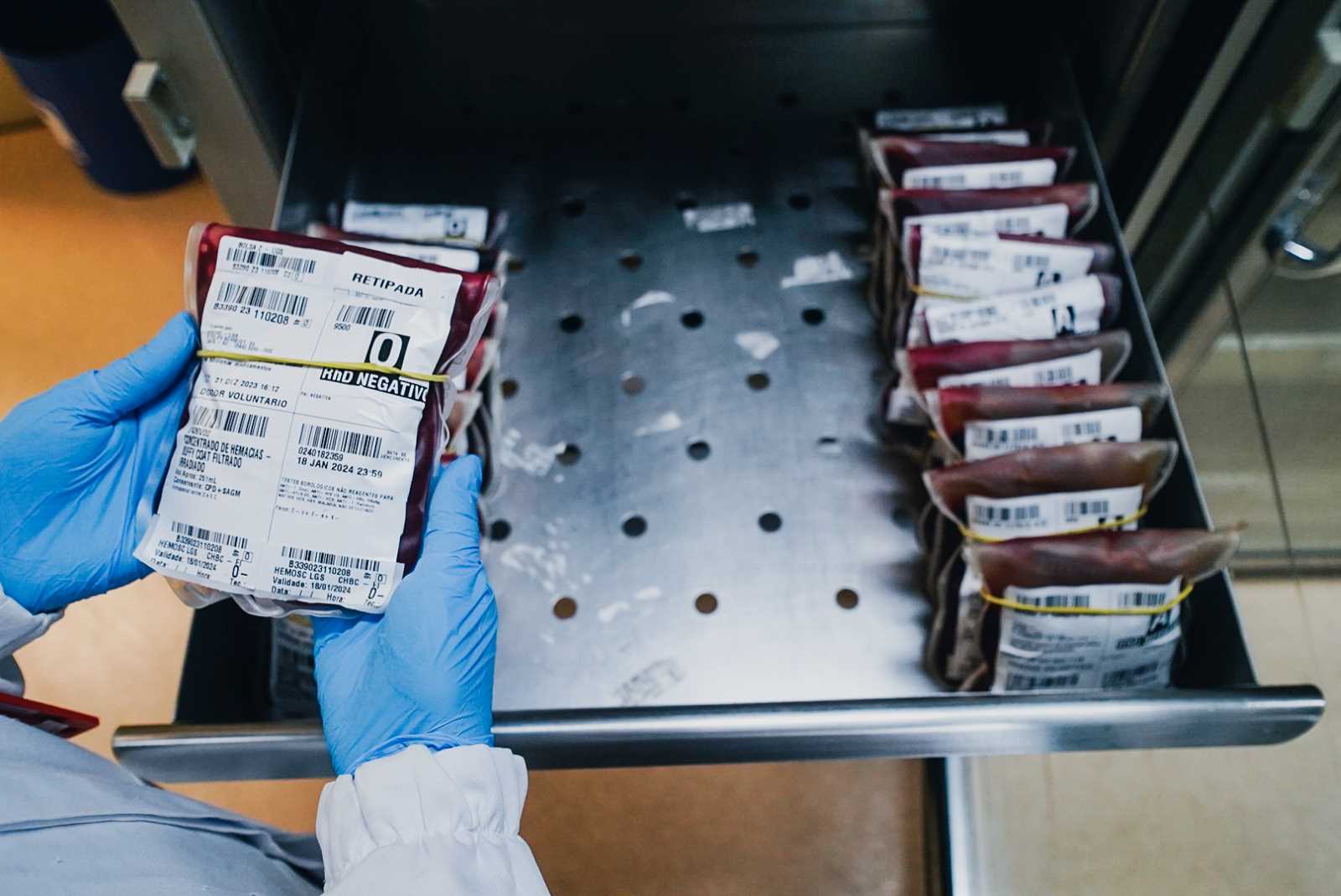 Hemosc registra queda nas doações e reforça necessidade de sangue dos tipos A e O