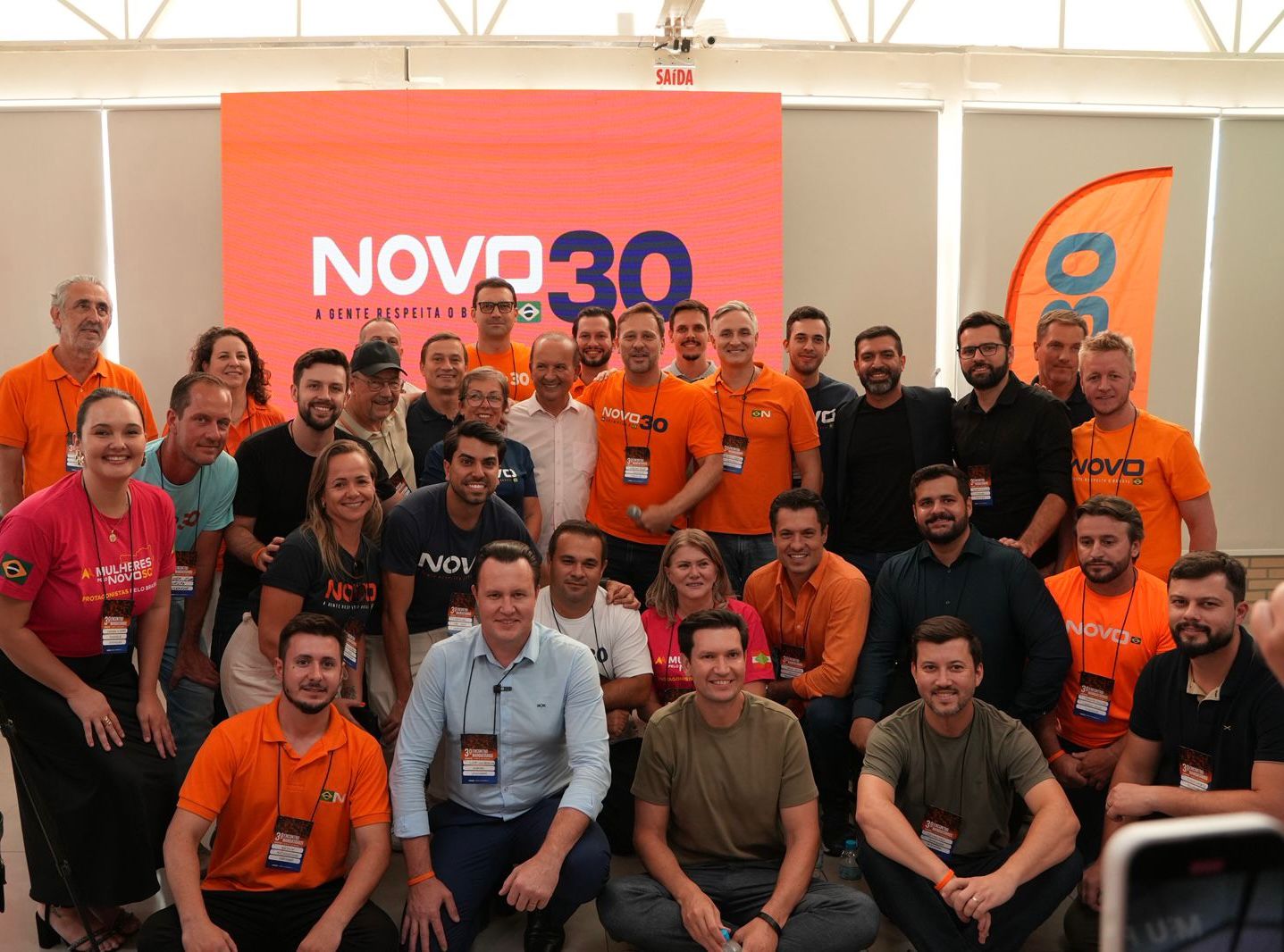 NOVO reúne lideranças em encontro estadual realizado em Pomerode