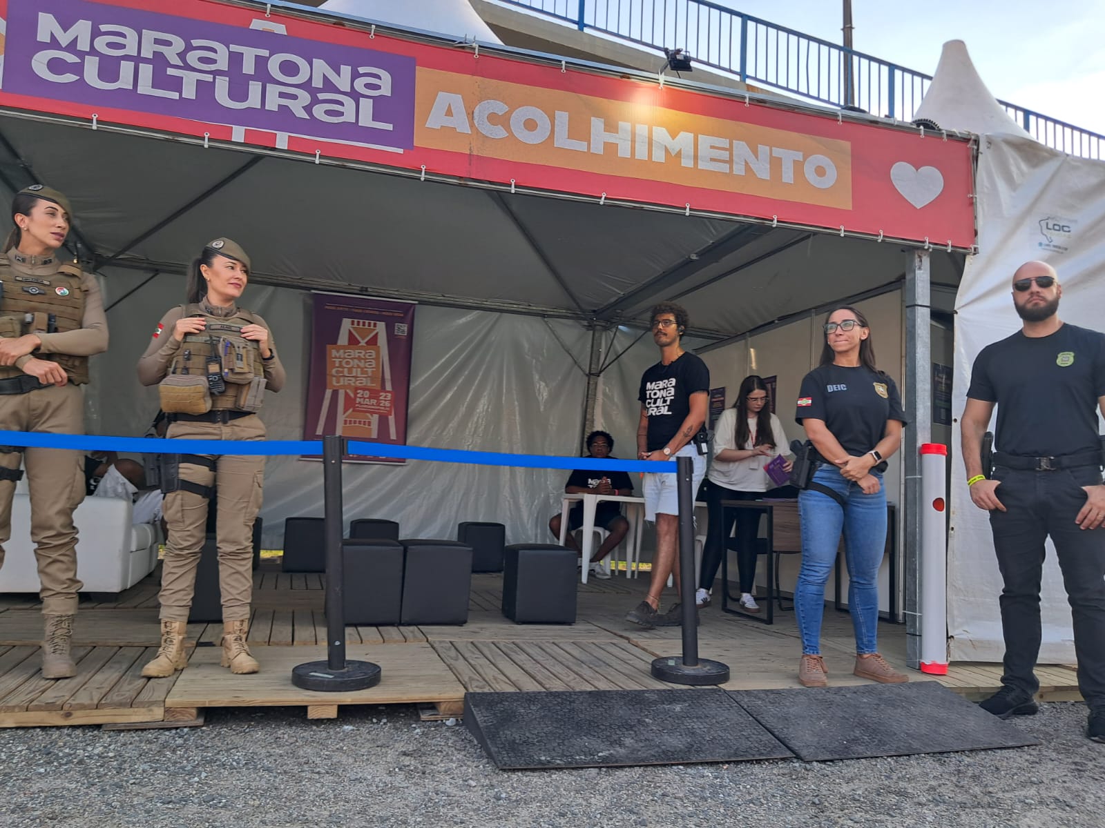 MPSC leva ações de prevenção à violência para a Maratona Cultural de Florianópolis