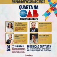 Evento sobre autismo e acolhimento a famílias será realizado em Balneário Camboriú