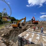 Macrodrenagem avança no molhe do Pontal Norte com instalação de aduelas em Balneário Camboriú