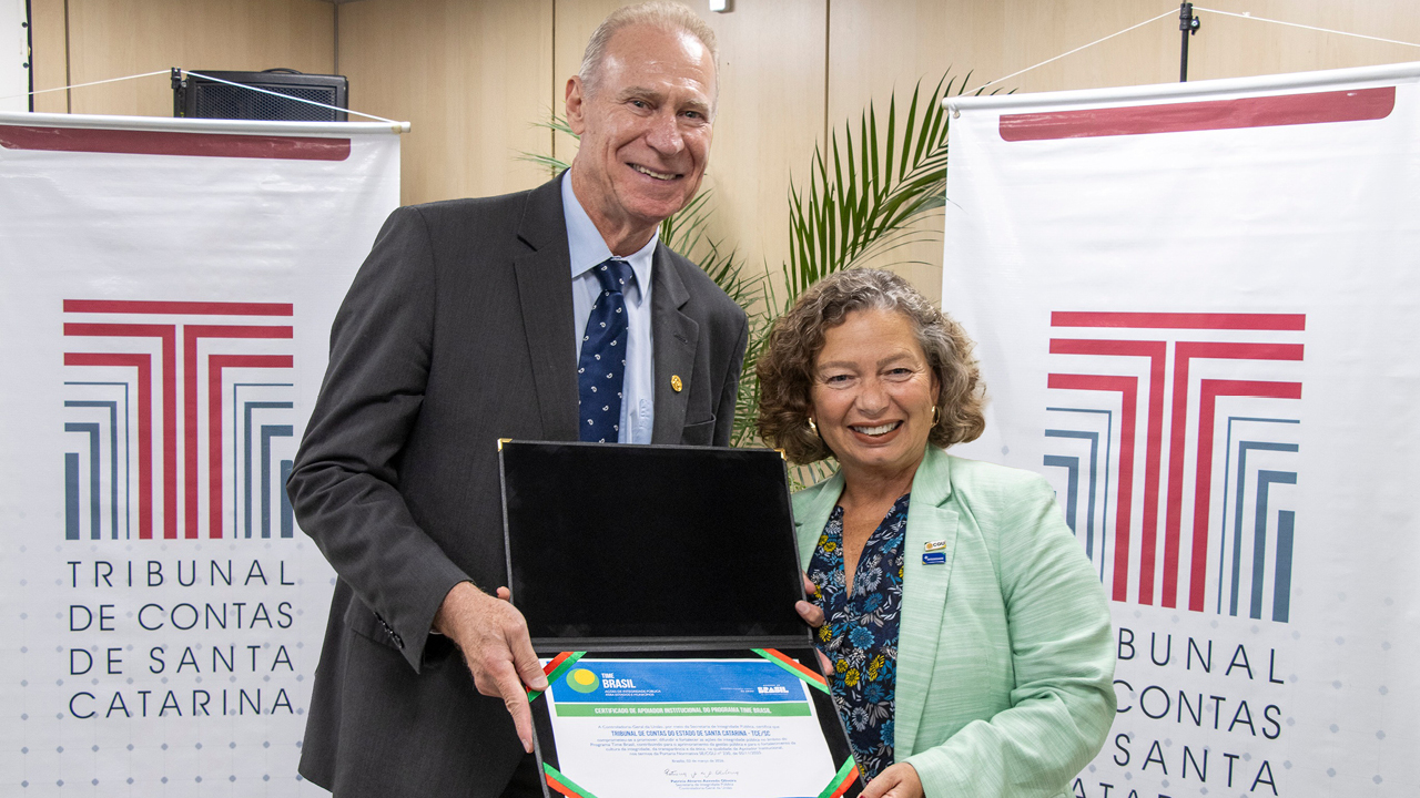 TCE/SC renova apoio ao programa de integridade “Time Brasil”, da CGU