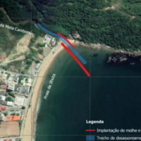 Itapema receberá R$ 2,5 milhões para construção de molhe na foz do Rio Mata Camboriú