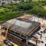 Obras do Hospital Regional de Palhoça avançam com diferentes frentes de trabalho