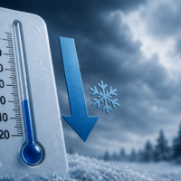 Frente fria causa queda acentuada nas temperaturas em Santa Catarina