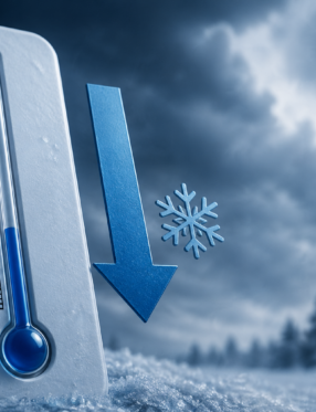 Frente fria causa queda acentuada nas temperaturas em Santa Catarina