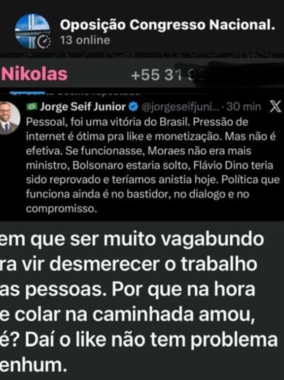 “Olho no olho”: Seif reage após ser chamado de vagabundo por Nikolas Ferreira
