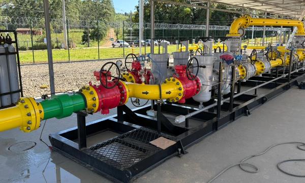 Nova estação amplia distribuição de gás natural no Sul do Estado