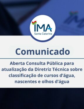 IMA abre consulta pública para atualizar regras sobre classificação de cursos d’água