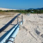 Lagoa da Conceição recebe nova tubulação em sistema de tratamento de esgoto
